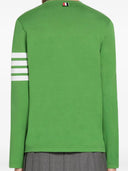 Thom Browne Long Sleeve Tee W/ Engineered 4 Bar In Sustainable Jersey