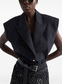 Prada Sleeveless Wool Blazer