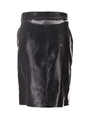 Anine Bing Alanis Skirt Black Recycled Leather