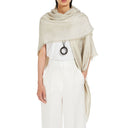 Max Mara Geode Silk and Cotton Jacquard Shawl