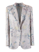 Forte Forte Giacca Hopsack Viscosa Lino "Peonia My Love"