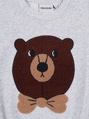 Sweat-shirt en chenille ours Mini Rodini