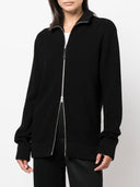 Maison Margiela a costine cardigan in maglia con zip
