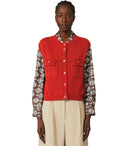 Max Mara Weekend Caprara红色针织背心