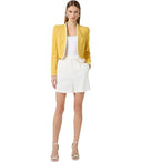 Elisabetta Franchi Ivory Shorts With Chain