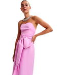 Essentiel Antwerp Juror Pink Midi Dress