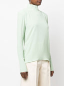 Véronique Leroy High Neck Zipped Long Sleeves Top