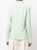 Véronique Leroy High Neck Zipped Long Sleeves Top