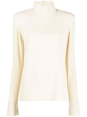 Véronique Leroy High Neck Zipped Long Sleeves Top