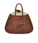 Dragon Diffusion Santa Cano Brown Basket Bag