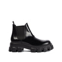 Prada Monolith Leather Ankle Boots