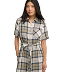Barbour Fern Tartan Blue Midi Dress