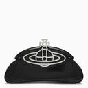 Vivienne Westwood Amber Black Leather Clutch Bag