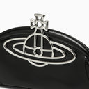 Vivienne Westwood Amber Black Leather Clutch Bag