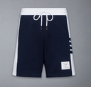 Thom Browne sweatshort met 4 bar ontworpen in effen klassiek loopback-jersey