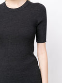 Parosh Leila Ribbed Knit Wool Top