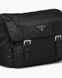 Prada Re Nylon Triangle Logo Plaque Shoulder Bag
