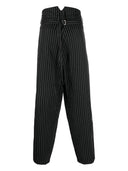 Youths In Balaclava Unisex Pinstripe Trousers Woven