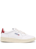 Autry Medalist Low Man Ll21 Leather/Leather White/Red