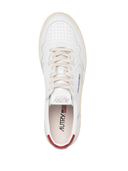 Autry Medalist Low Man Ll21 Leather/Leather White/Red