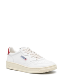 Autry Medalist Low Man Ll21 Leather/Leather White/Red