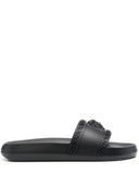 Versace Slide Sandals With Medusa Plaque