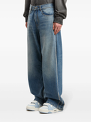 Palm Angels Loose Fit 5-Pocket-Jeans mit gebogenem Logo