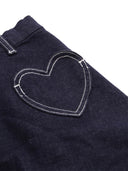 Monnalisa Gonna Tasche Cuore 데님
