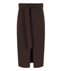 Gonna midi marrone Elisabetta Franchi