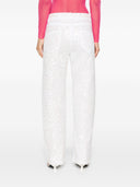 Parosh Guff Sequin Embellished Straight Jeans