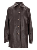 La Rose Giacca Pelle Vintage