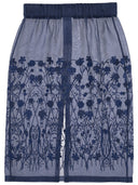 Parosh Sorgente Embroided Tulle Skirt