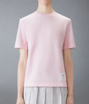 Thom Browne T-shirt met korte mouwen en engineered 4-bar-streep in klassiek piqué
