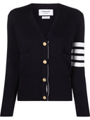 Thom Browne Milano Cardigan With 4 Stripe Detail
