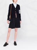 Thom Browne Milano Cardigan With 4 Stripe Detail