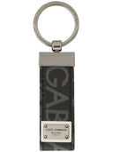Dolce & Gabbana Keychain With Jacquard Logo