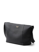 Prada Logo Stamp Leather Shoulder Bag