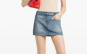 Courrèges Mini-Jupe Signature Denim