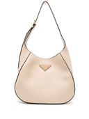 Prada Triangle Logo Leather Shoulder Bag