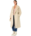 Max Mara Weekend Resina Elfenbeinmantel mit Gürtel