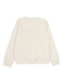 Golden Goose Golden Unisex Crew Neck Sweatshirt Blend Cotton Fleece With Patch Fancy Stitch Application