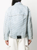 Alexander Wang Alexander Wang Falling Back Denim Jacket With Print