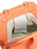 Themoire Gea Vegan Clutch In Orange Faux Leather
