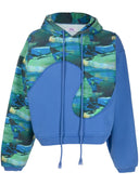 ERL Unisex Stampato Swirl Fleece Felpetta maglia