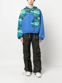 ERL Unisex Stampato Swirl Fleece Felpetta maglia