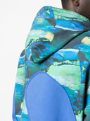 ERL Unisex Stampato Swirl Fleece Felpetta maglia