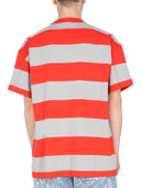 Msgm T Shirt With Embroidered Logo