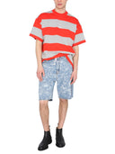 Msgm T Shirt With Embroidered Logo