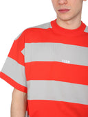 Msgm T Shirt With Embroidered Logo