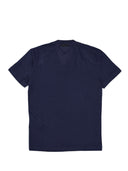 Prada Dunkelblaue Baumwoll-T-Shirts mit V-Ausschnitt im 3er-Pack